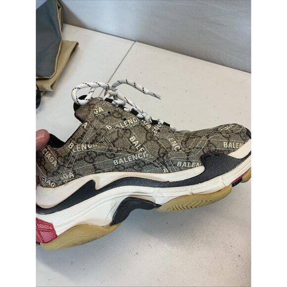 Gucci x Balenciaga the Hacker project Triple S Sneakers Womens Sz‎ 8 - Picture 6 of 16